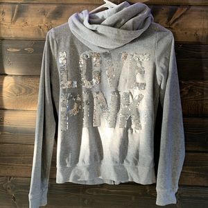 PINK Victoria's Secret sequin zip up
